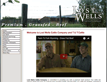 Tablet Screenshot of lostwellscattle.com